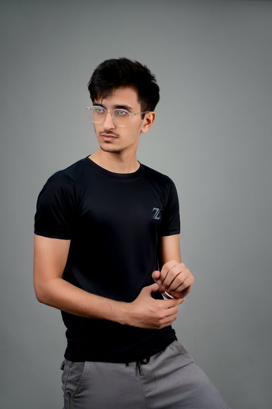 New Basic Dry fit T Shirt (Black)