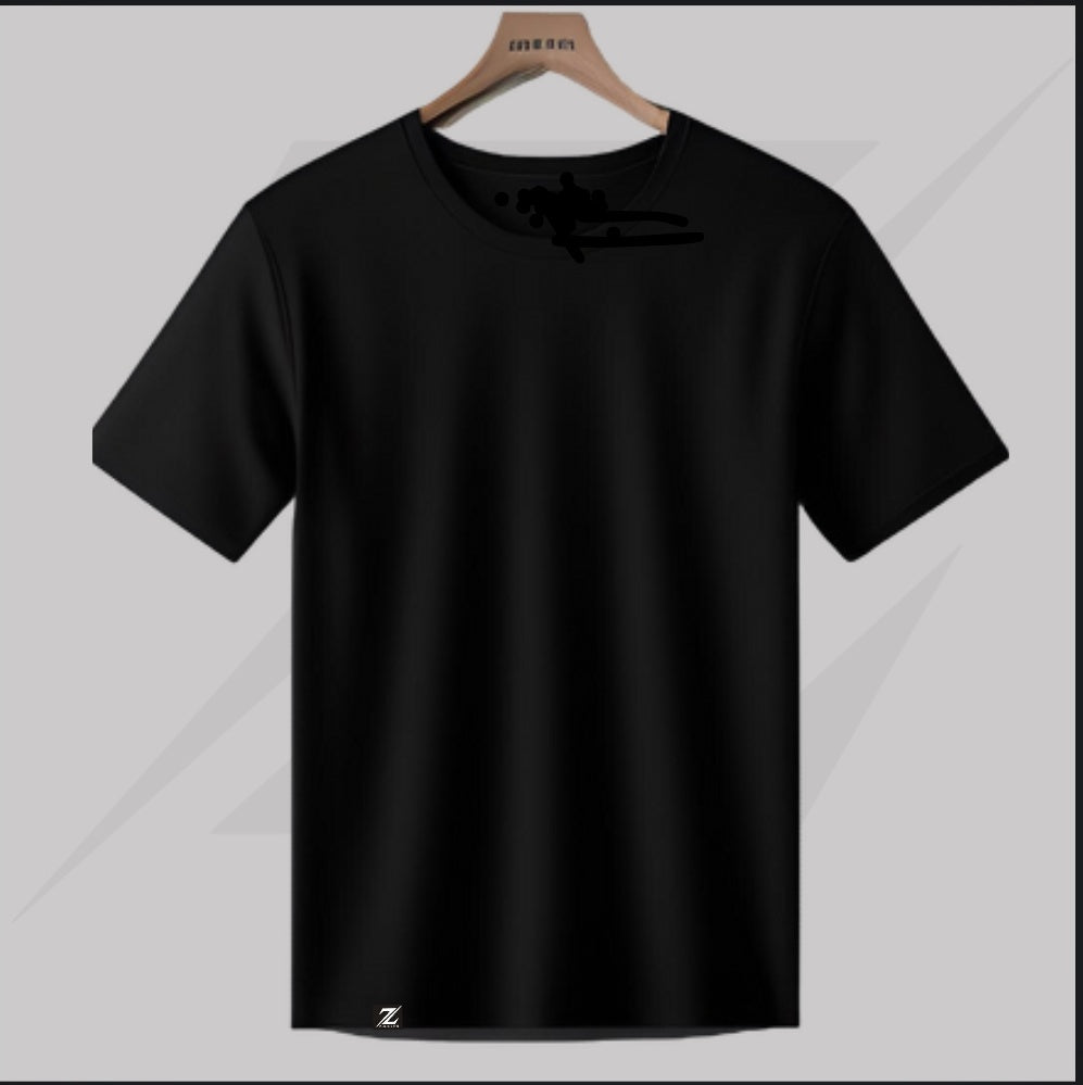 BASIC PLAIN T SHIRT Black