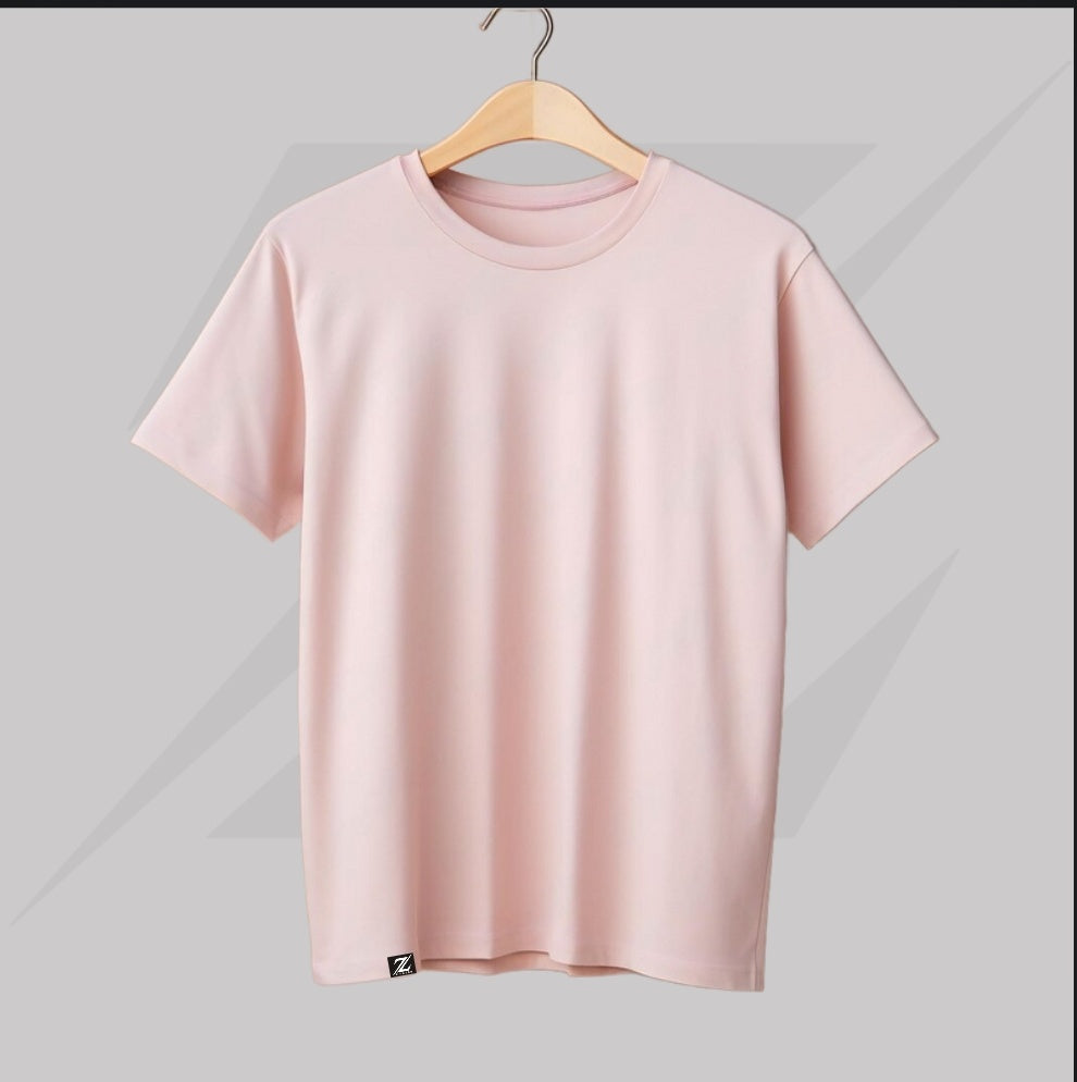 BASIC PLAIN T SHIRT light pink